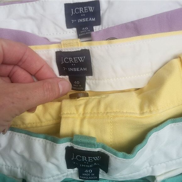 J. Crew Re-imagined 7" colorful Chino shorts size 40 - Picture 3 of 12